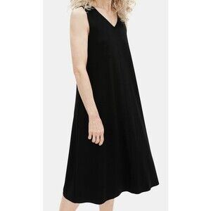 Eileen Fisher $198 Viscose Jersey V-Neck Flare Dress Size: XL